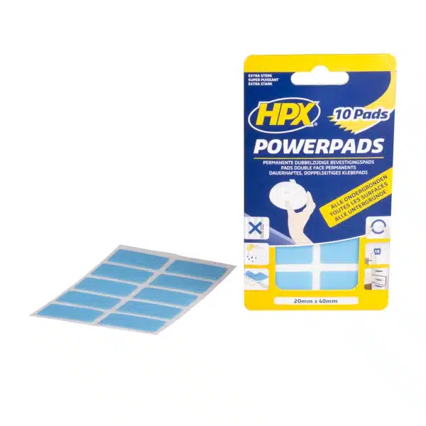 HPX Dubbelz. Bevestigingspads (10 Stuks) – (20MM X 40MM)