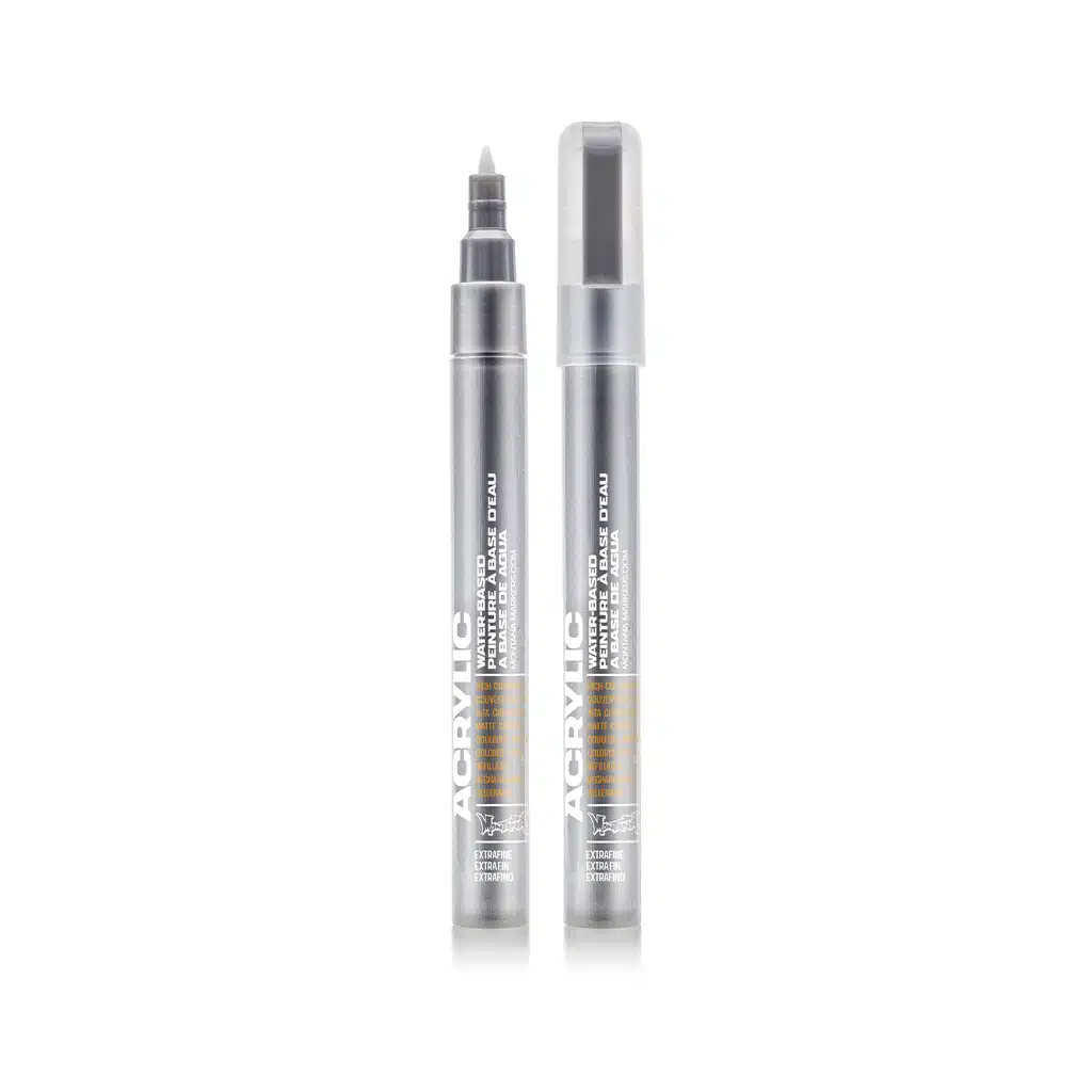 Montana Acrylic Marker Metallic Silver Matt