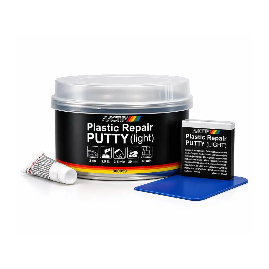 Motip 2K Elastische Bumper Plamuur Zwart